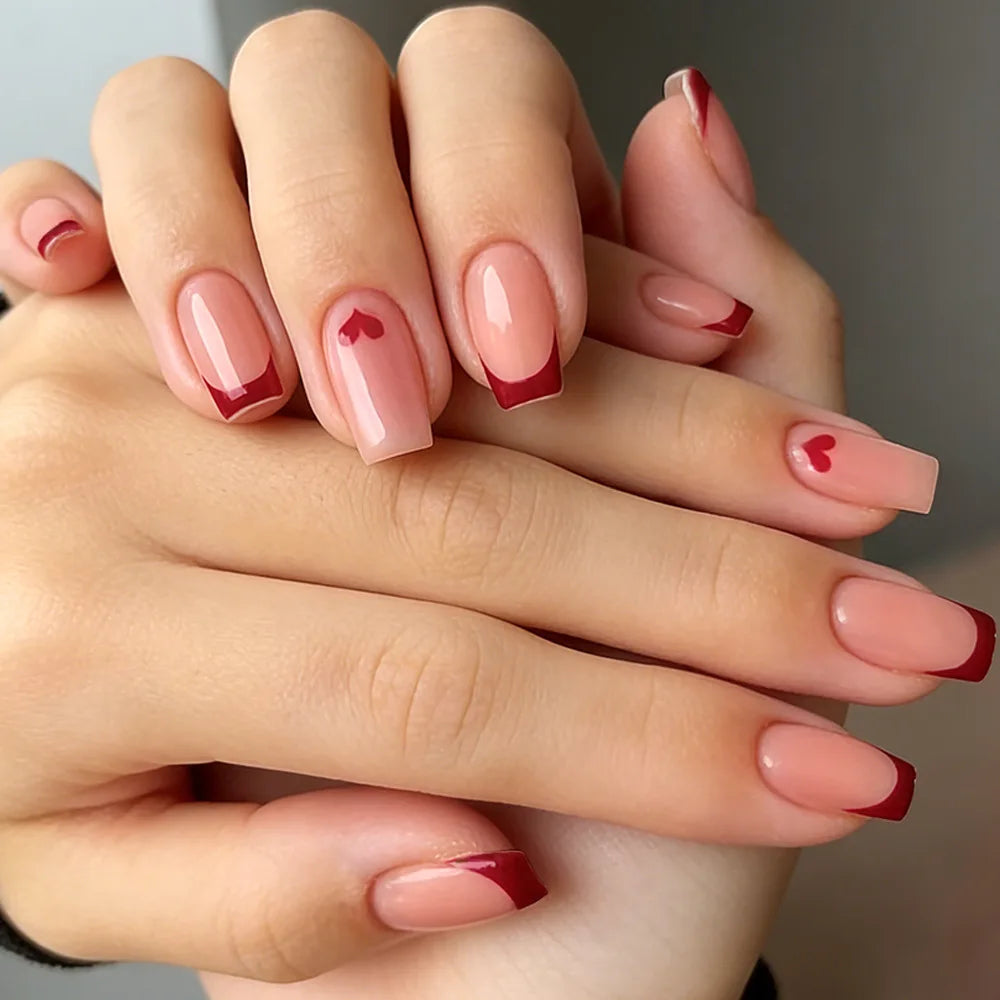 White French Bow Press-On Nails 